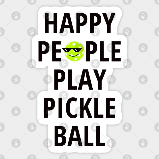 Happy people play pickleball Sticker by Fanu2612